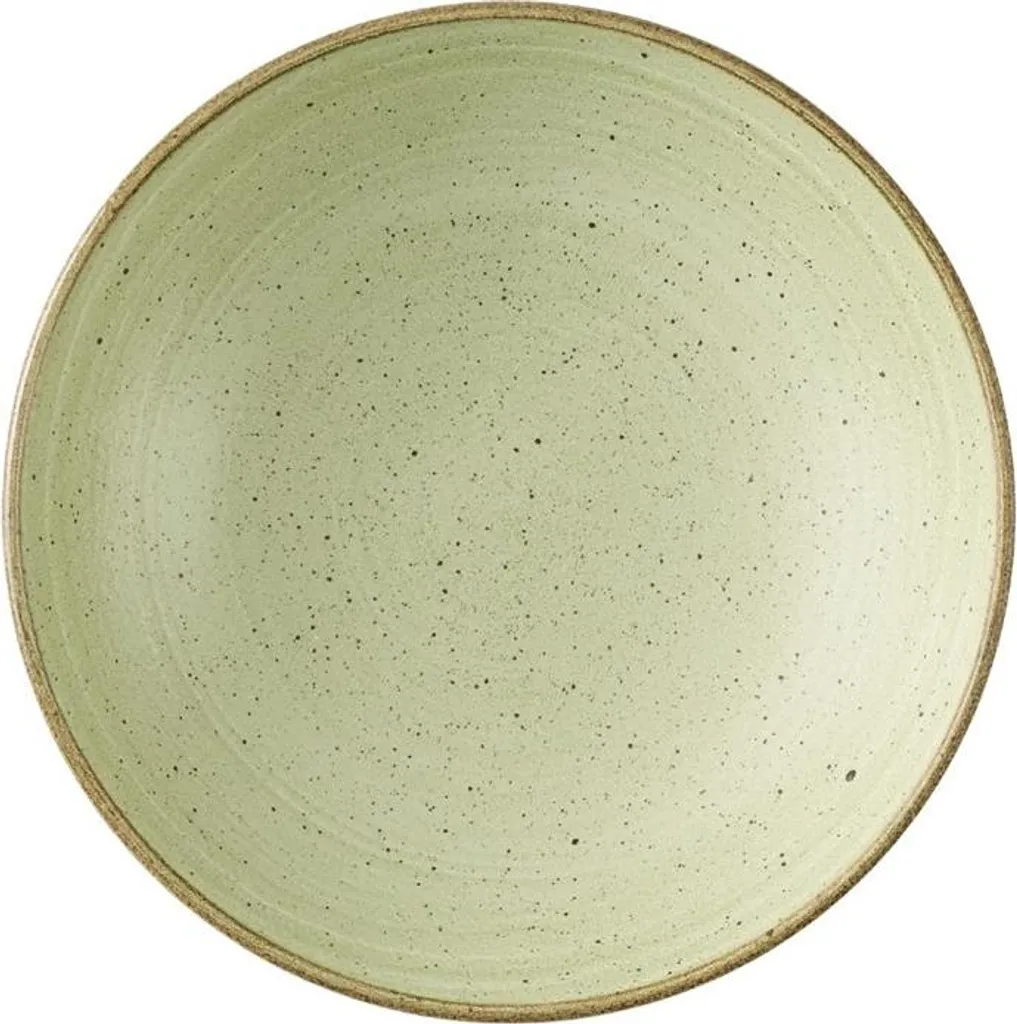 Churchill Stonecast Barley White - Coupelles 184 mm Vert Brut (Lot de 12)
