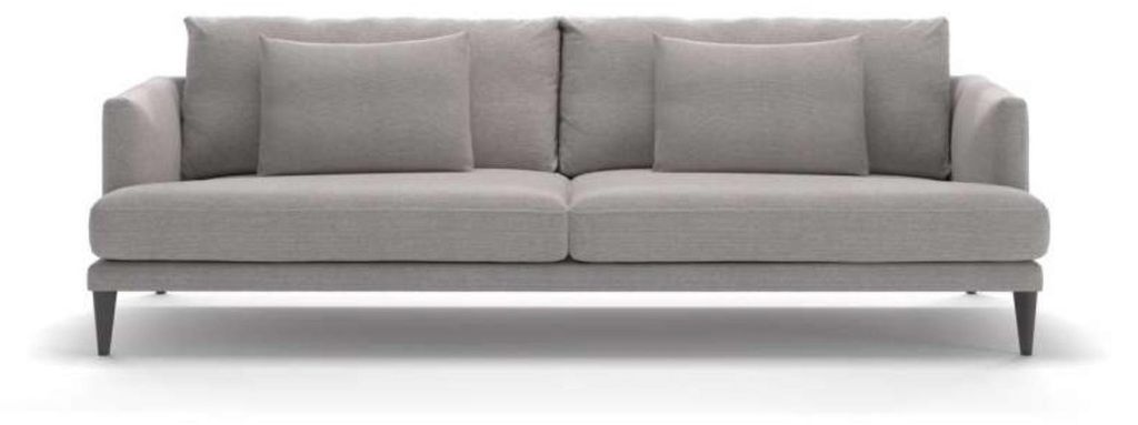 Zweisitzer Luxus Graues Sofa Textilmöbel Wohnzimmer Sofas Couen Moderrn