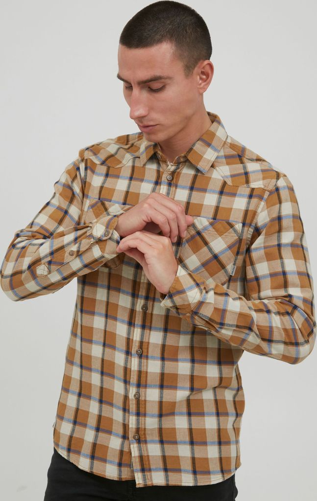 BLEND BHShirt 20713360 Herren Freizeithemd Hemd kariert mit klassischem Hemdkragen aus