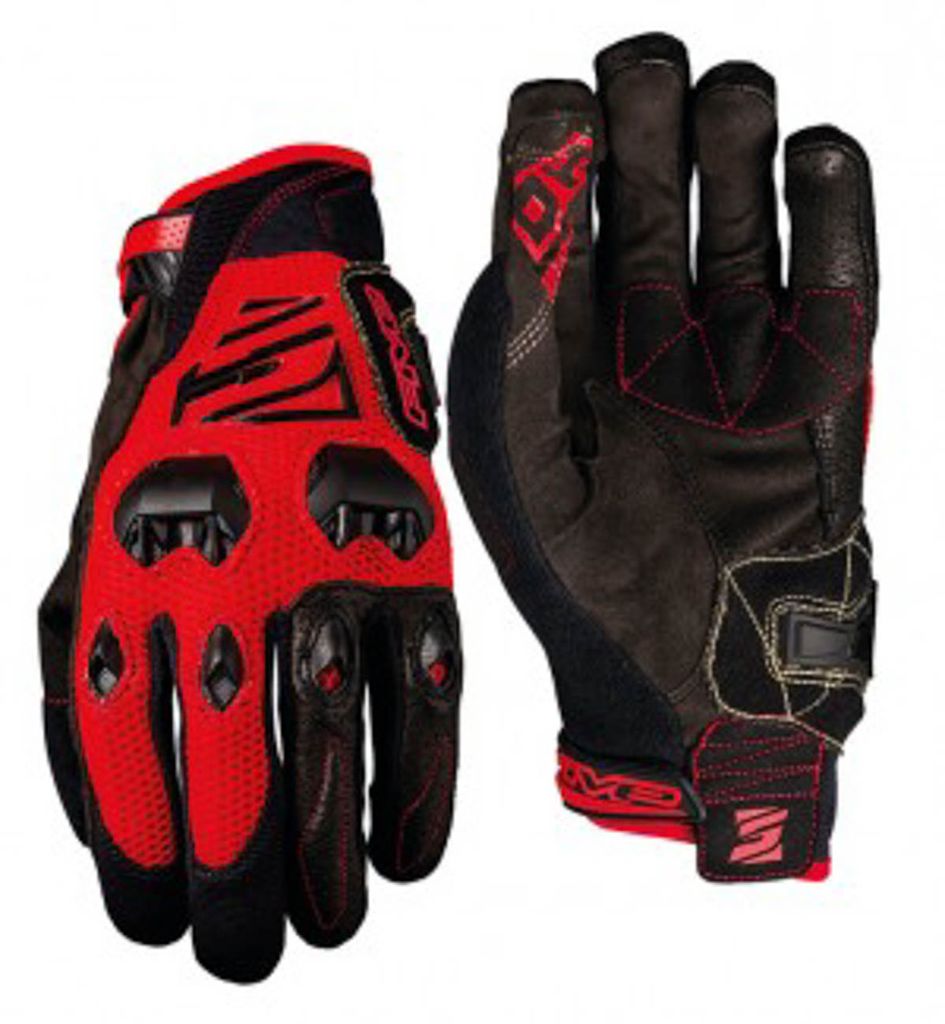 Five Gloves DOWNHILL Handschuh Herren Gr. S / 8 rot