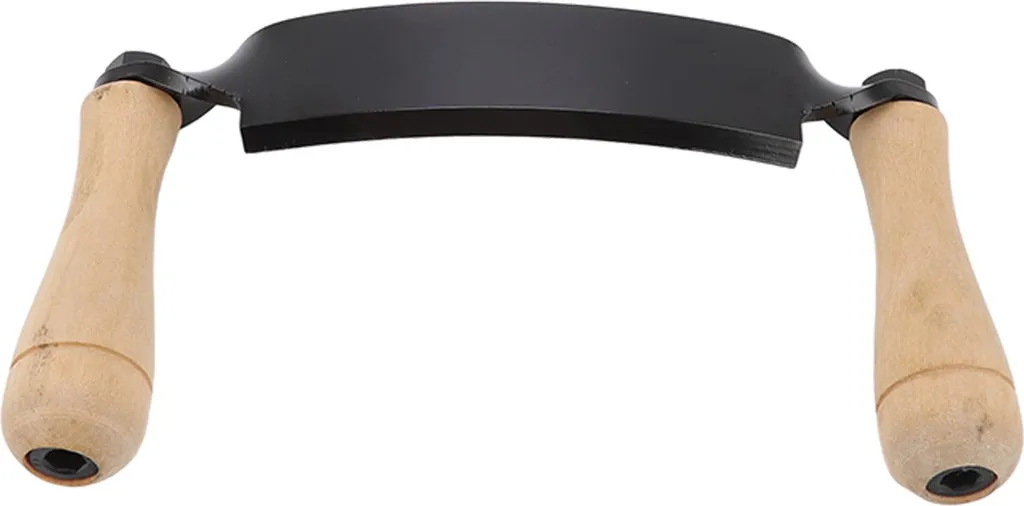 Couteau à dessiner courbé pour gravure précise acier HRC 30 manche bois