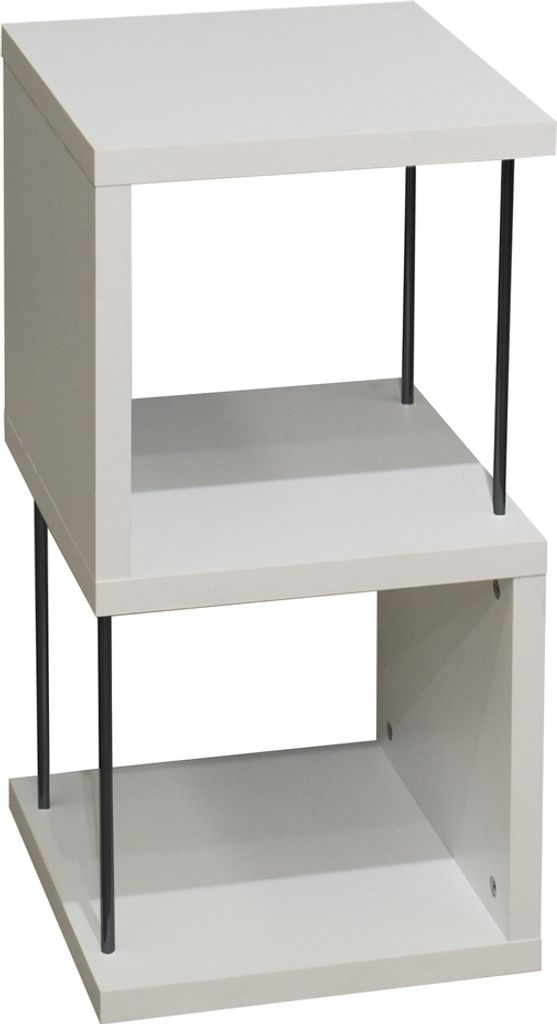 Regal >Sticks< in weiß matt lack - 33x65x33cm (BxHxT)