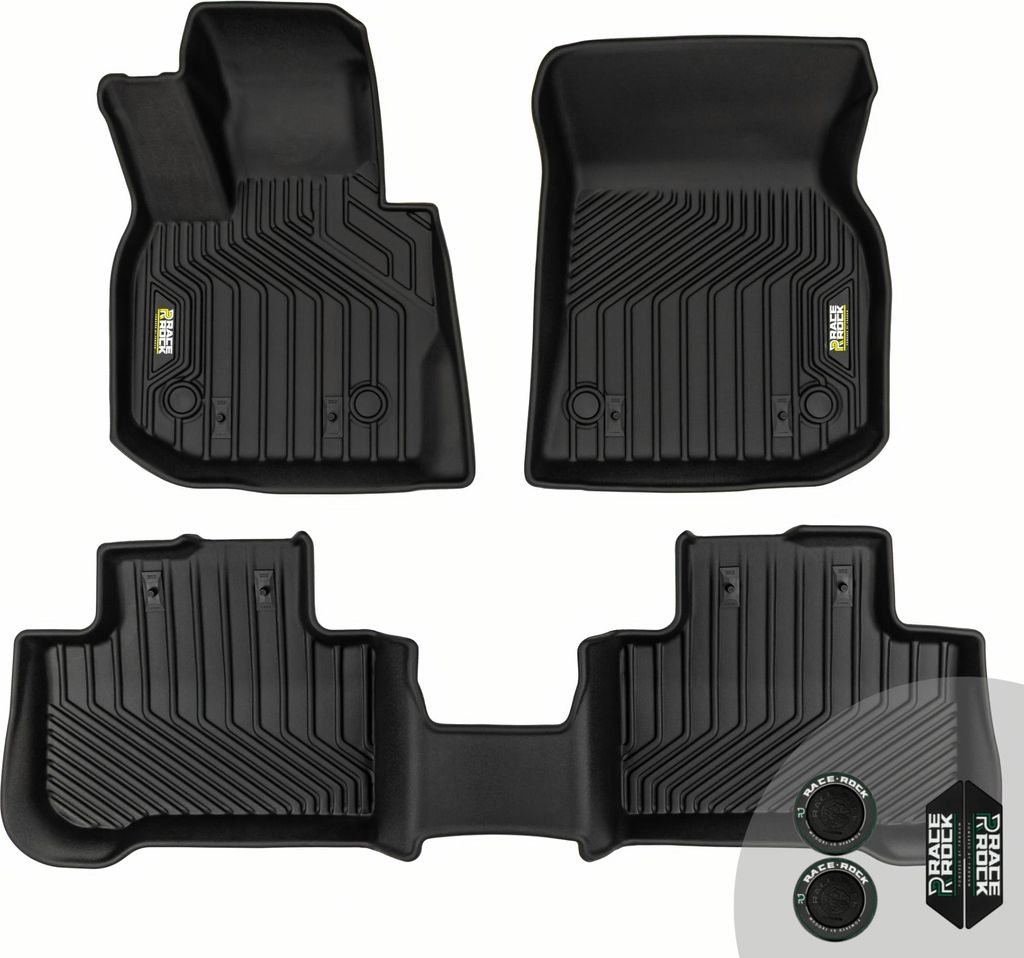 FROGUM Race Rock Autofussmatten 2in1 TPE + Velours für BMW X3 G01 2017-2024, für BMW X4 G02 ab 2018
