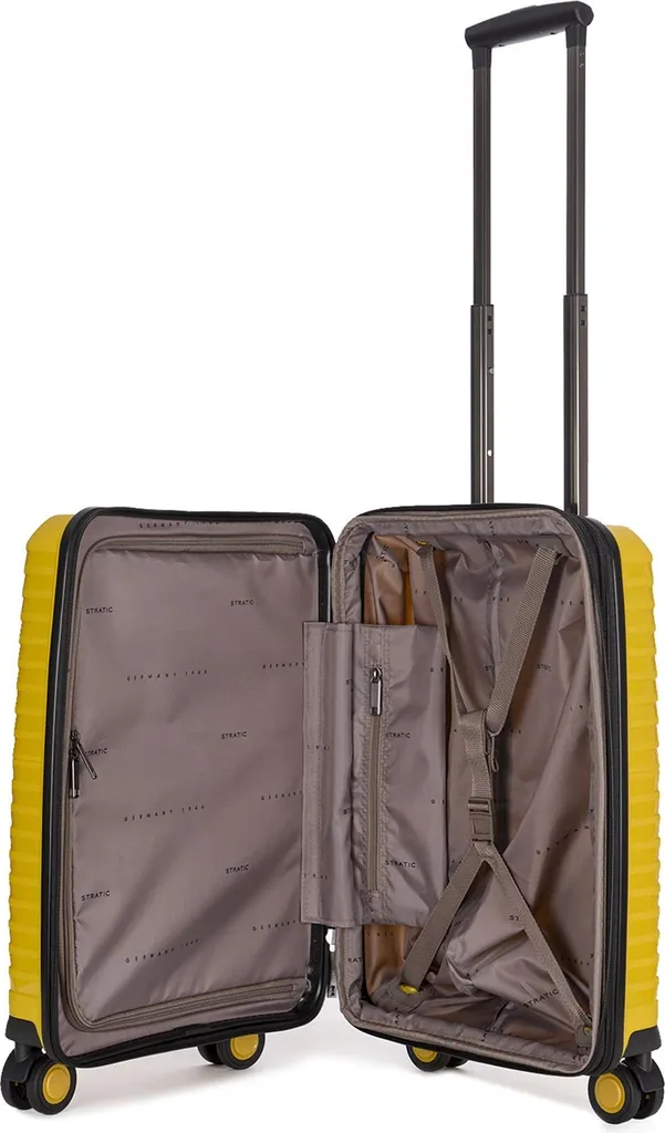Valise Stratic Bright+ Trolley Expensible Jaune Gold 56cm Rigide - 8