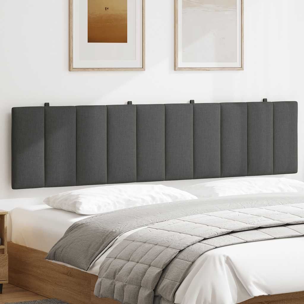 “2026 Modern“ Kopfteil-Kissen "Hanko" Dunkelgrau 200cm Stoff - Designermöbel 552483 - Kopfteile
