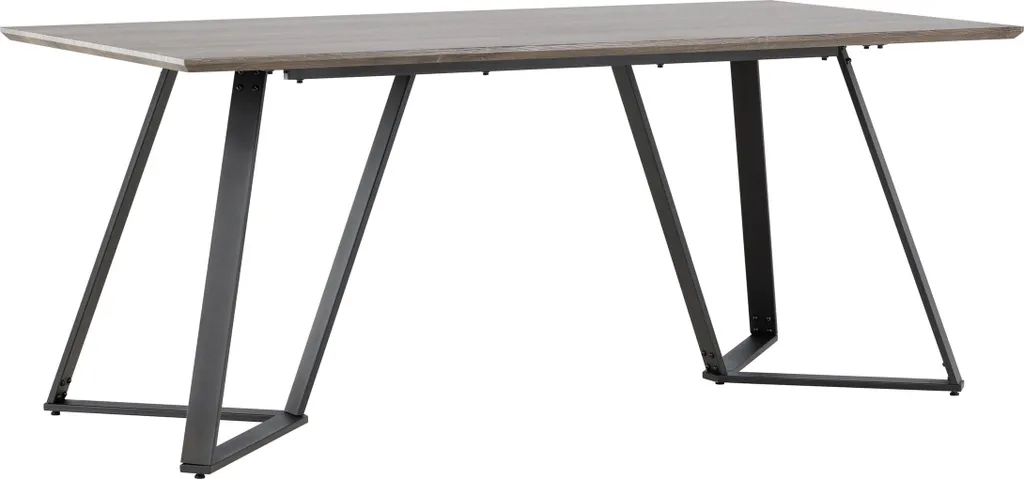 Grande table de repas rectangulaire Marina bois d'orme 180 cm - 12