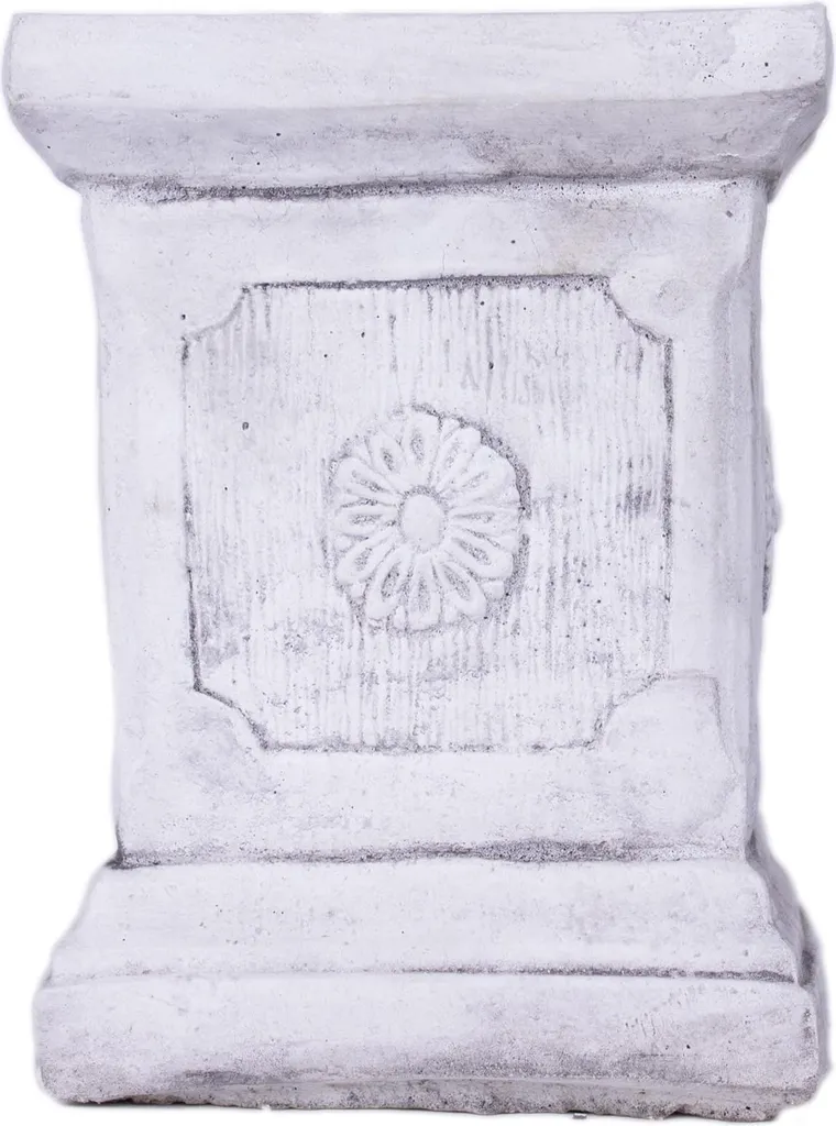 Socle béton anti-vent pour fleurs jardin : Colonne stable et durable