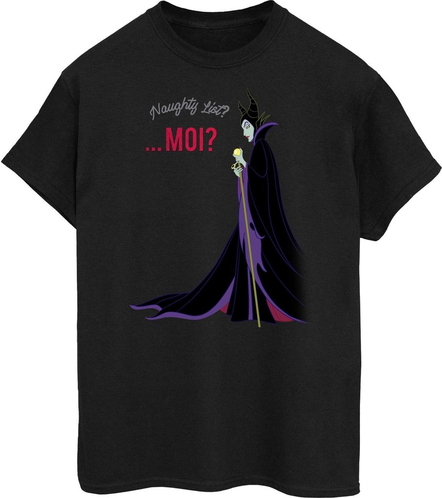 Disney - "Naughty List" T-Shirt für Damen BI51916 (4XL) (Schwarz)