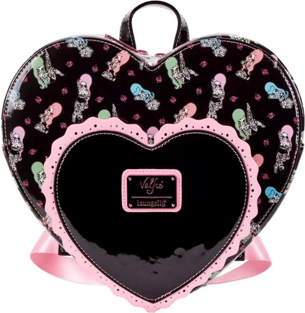 Zaino Loungefly Valfré Lucy Tattoo Heart 26cm - Originale Garantito