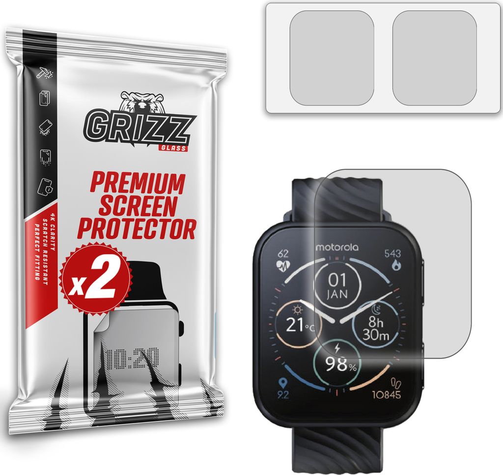 Mattfolie GrizzGlass PaperScreen für Motorola Moto Watch 200