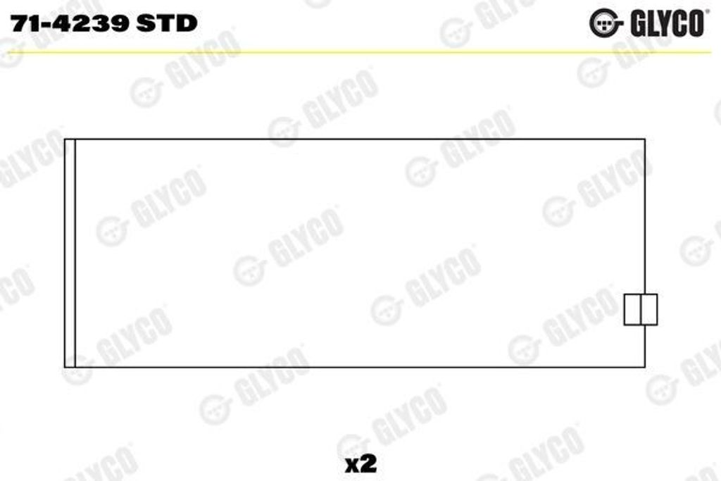 GLYCO 71-4239 STD Pleuellager für RENAULT TRUCKS C MAGNUM MAGNUM MAJOR R TBH