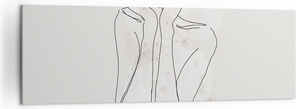 Bild auf Leinwand - Leinwandbild - Einteilig - Grafik Frau Licht - 160x50cm - Wand Bild - Wanddeko - Wandbilder - Leinwanddruck - Bilder - Wanddeko...