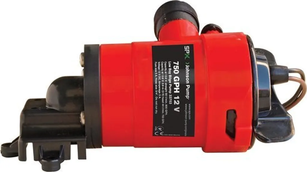 Pompe de cale 12V Johnson Pump L750 Low Boy profil bas 73 L/min fiable