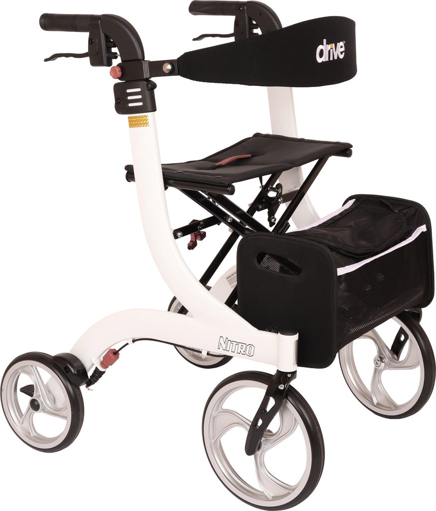 Drive Medical Größe M, Rollator Nitro, weiß Produktbild 