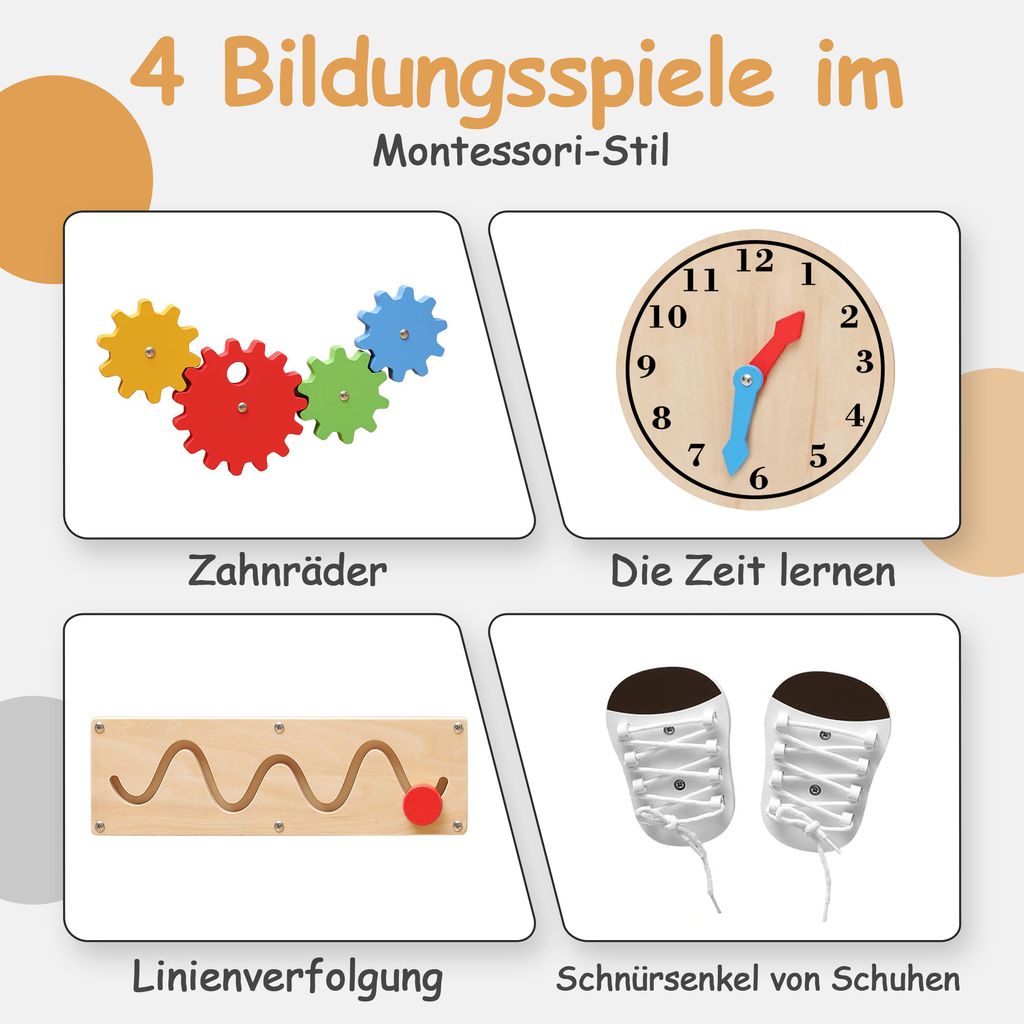 Olvy Lernturm Für Kinder, 4 in 1 Montessori Lernturm, Produktbild 5