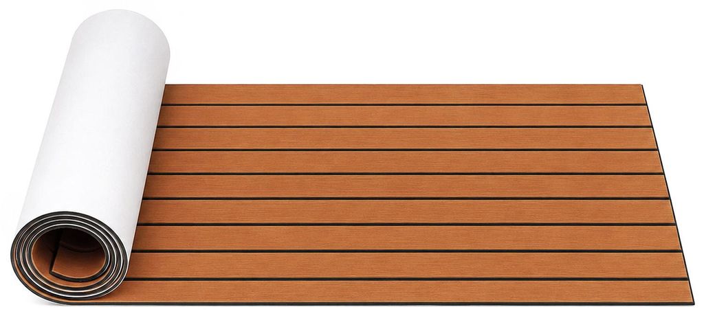 Eikuavons Bodenbelag Matte Rutschfest Deck Teppich Teak EVA Produktbild 