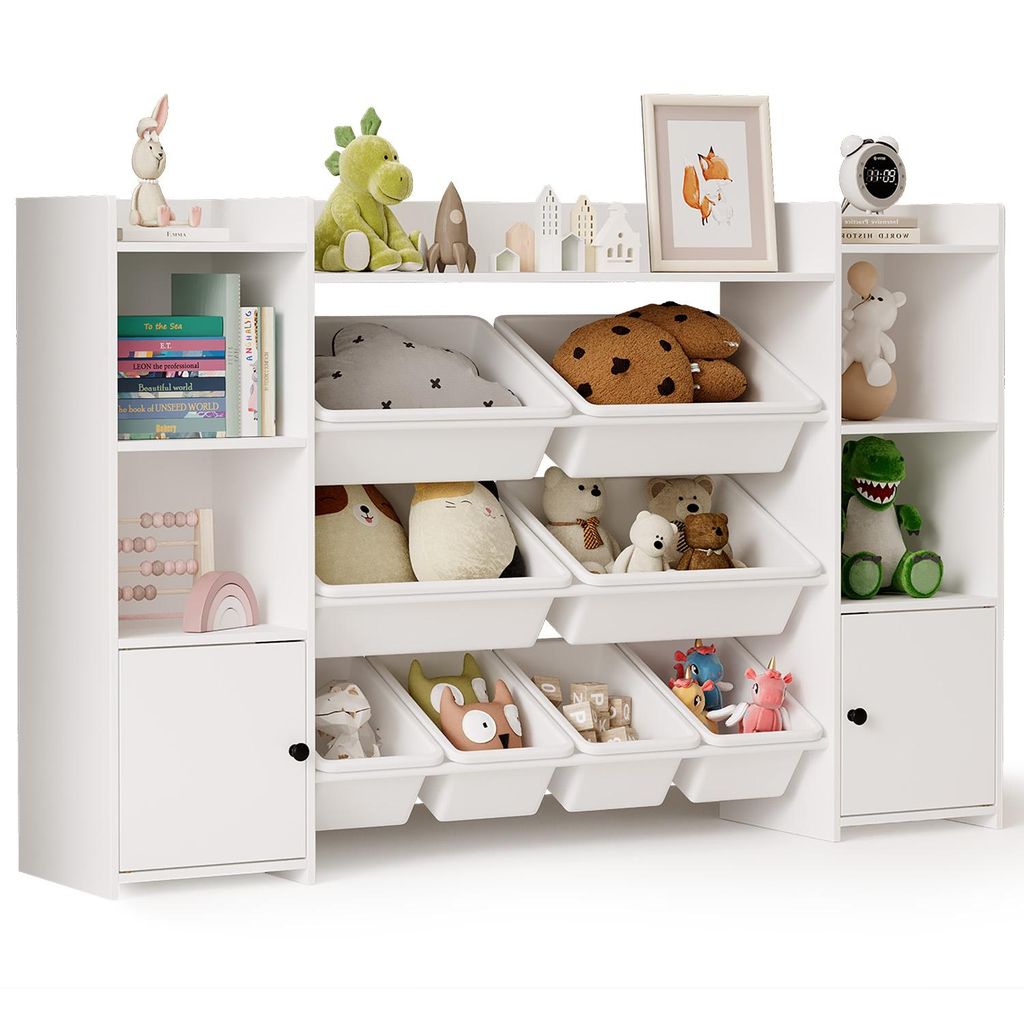 BEALIFE Kinderregal mit Schubladen 140x30x90 cm | Produktbild 