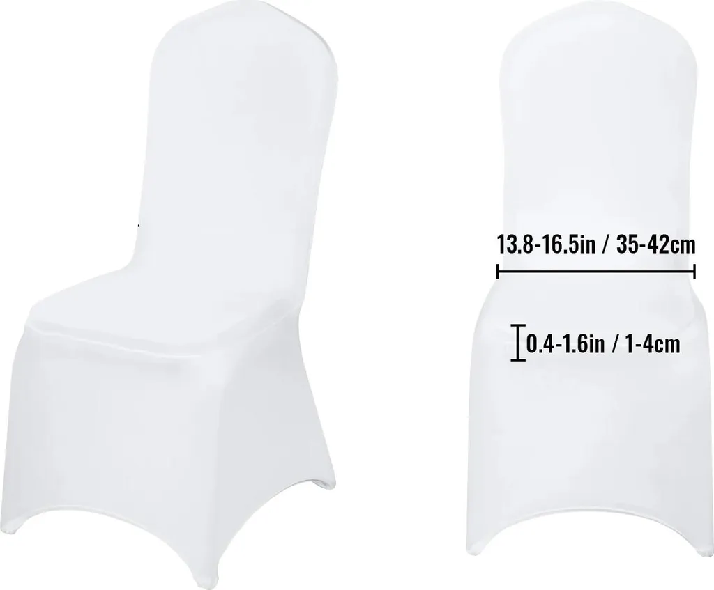 Coprisedia Bianchi 50 Pezzi Elasticizzati Universali per Eventi