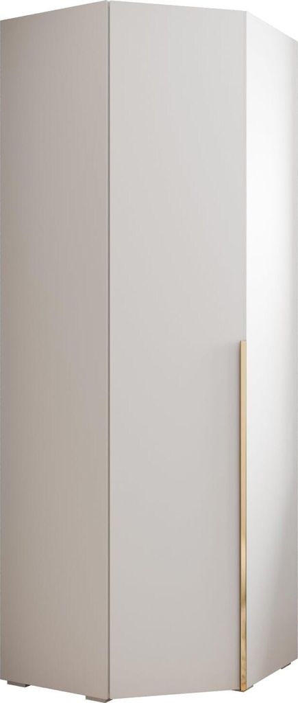 MEBLE KRYSPOL Inova 1 Eckschrank, 236,7x81,7x47cm - Weiß, Produktbild 