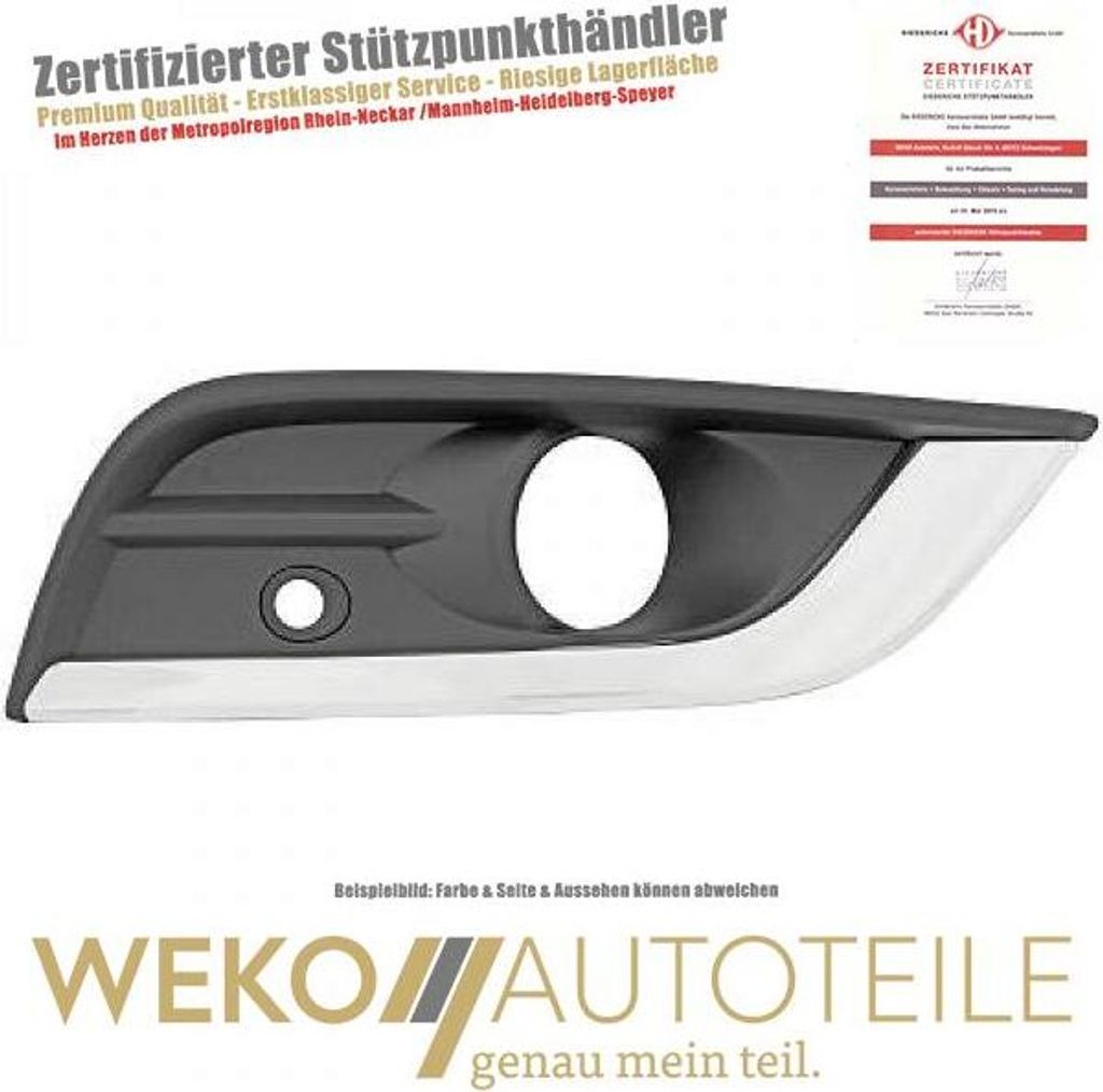 Lüftungsgitter Stoßstange rechts DIEDERICHS 4445248 für RENAULT