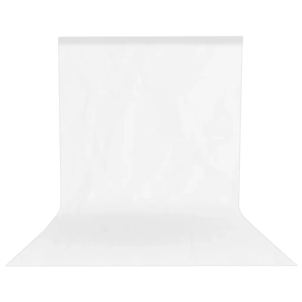 Fond photo blanc anti-plis 4x3m en coton épais pour éviter les reflets