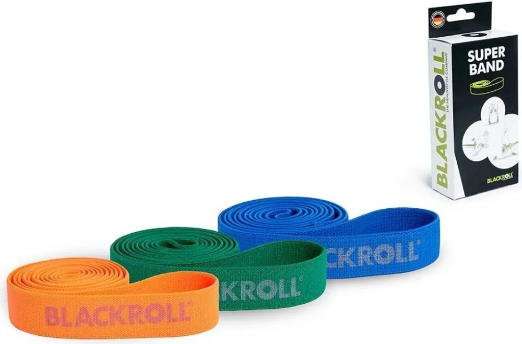 BLACKROLL SUPER BAND SET Kit Musculation et Mobilité 3 Bandes Textile