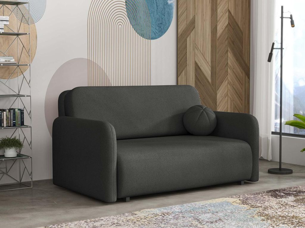 MIRJAN24 Sofa Viva Sun III, Schlafsofa mit Schlaffunktion und Bettkasten, 3-Sitzer (Farbe: Velo 636)