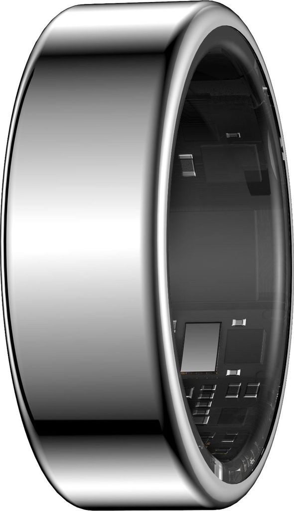 INF IP68 Wasserdichter Smart Ring: Herzfrequenz, Schlaf, Benachrichtigungen Silber 12