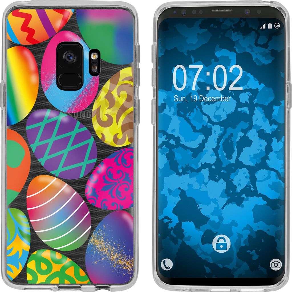 PhoneNatic Case kompatibel mit Samsung Galaxy S9 Silikon-Hülle Ostern M3