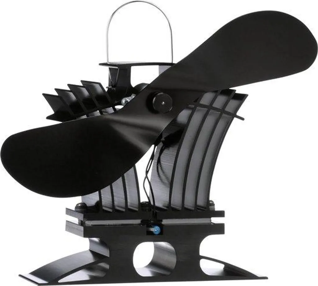 Ventilateur de poêle à bois thermodynamique - Chauffage écologique noir
