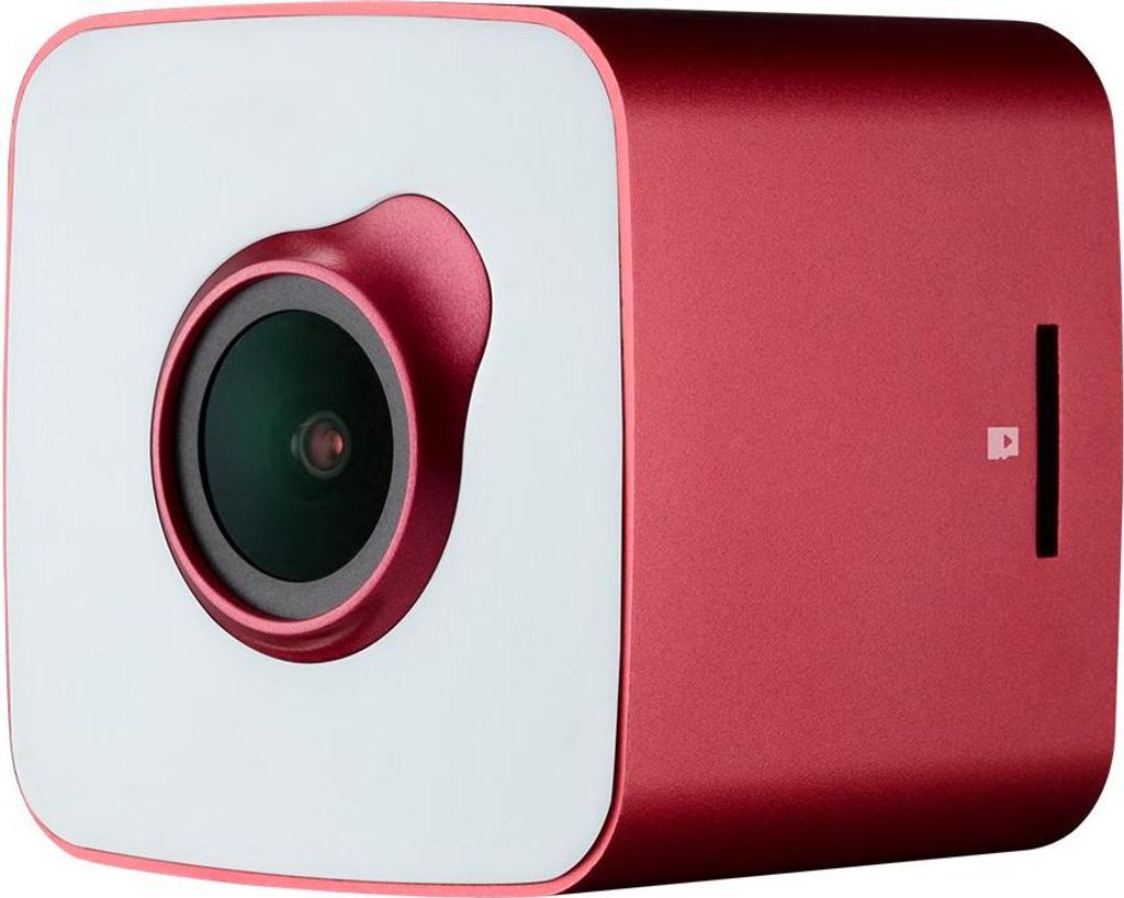 PRESTIGIO RoadRunner CUBE Dashcam, FHD, WLAN, Rot und Weiß