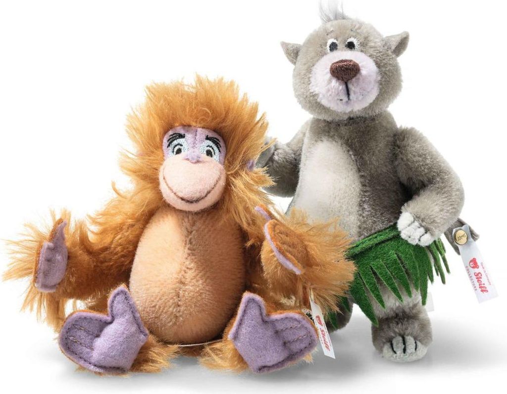 Steiff Jungle Book Set - bunte Mohair-Spielfiguren für Sammler