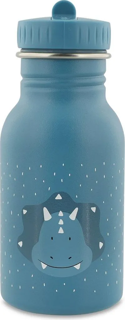 Borraccia Trixie Mr Triceratops in Acciaio Inox 350ml Blu Bambino