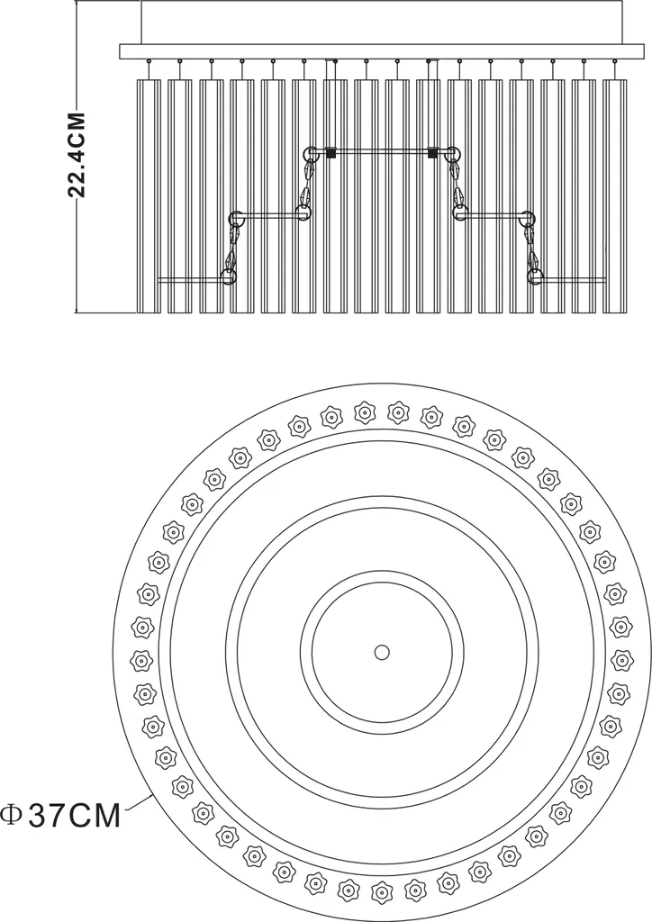 Plafonnier LED Moderne en Chrome - Éclairage de Plafond pour Salon