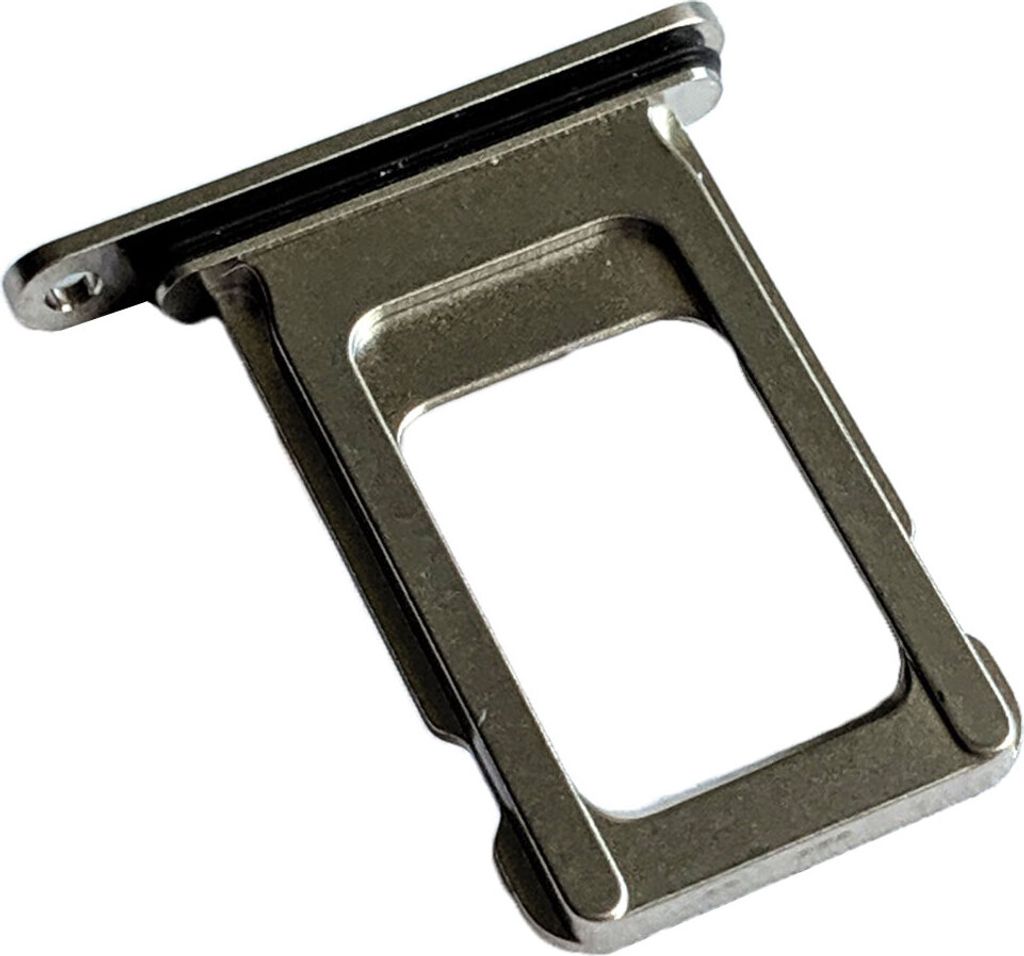 Simkartenhalter für iPhone XS Max, Original Ersatzteil, Silberfarben (Single SIM Version)