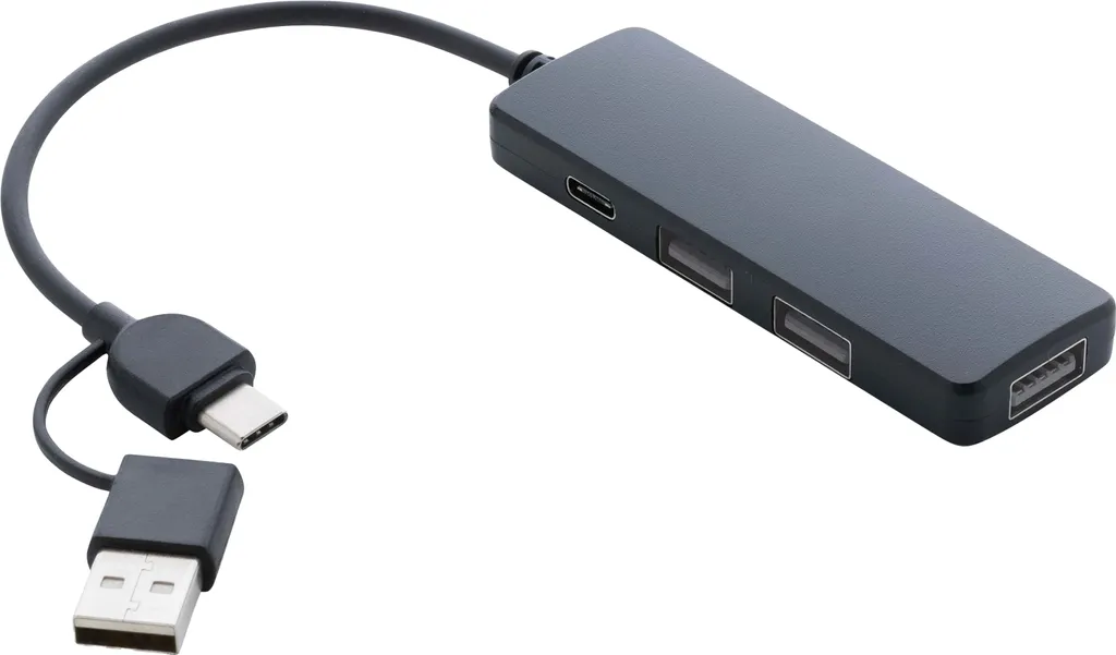 Offerta Hub USB XD1036: Connessione Doppia USB-C in Plastica Riciclata