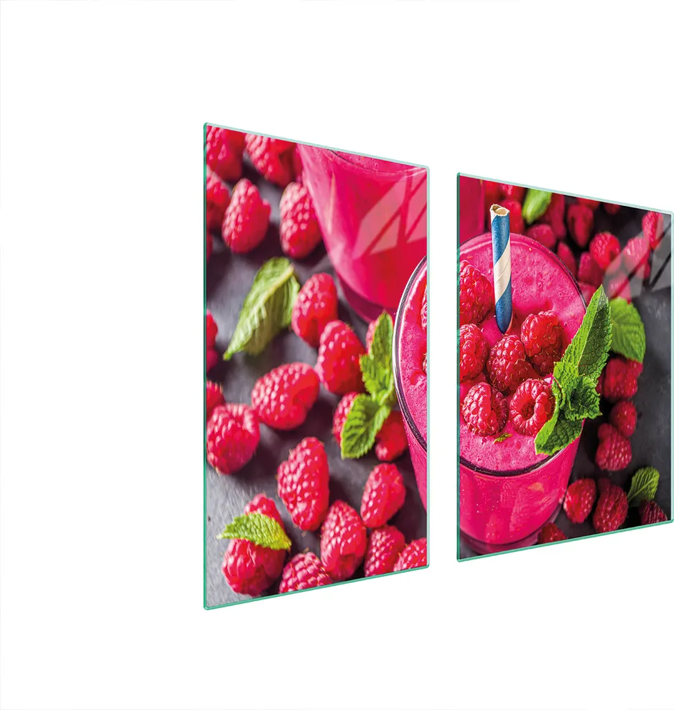 Piastre Coprifornelli 100x52 Rosa Lampone - Tagliere in Vetro Temperato