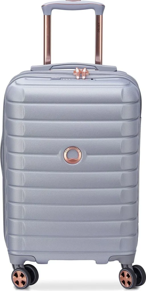 Bagage Cabine Avion DELSEY Shadow 5.0 Gris Clair 55cm pour Vos Voyages