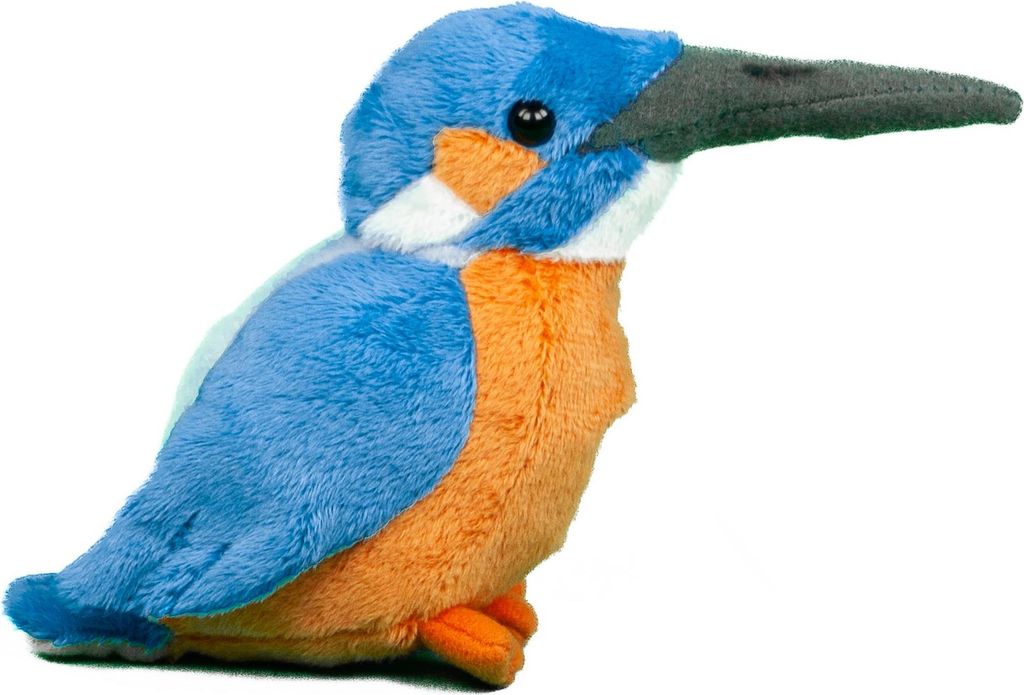 Kuscheltier Eisvogel blau/orange/weiß 12 cm Plüschtier Produktbild 