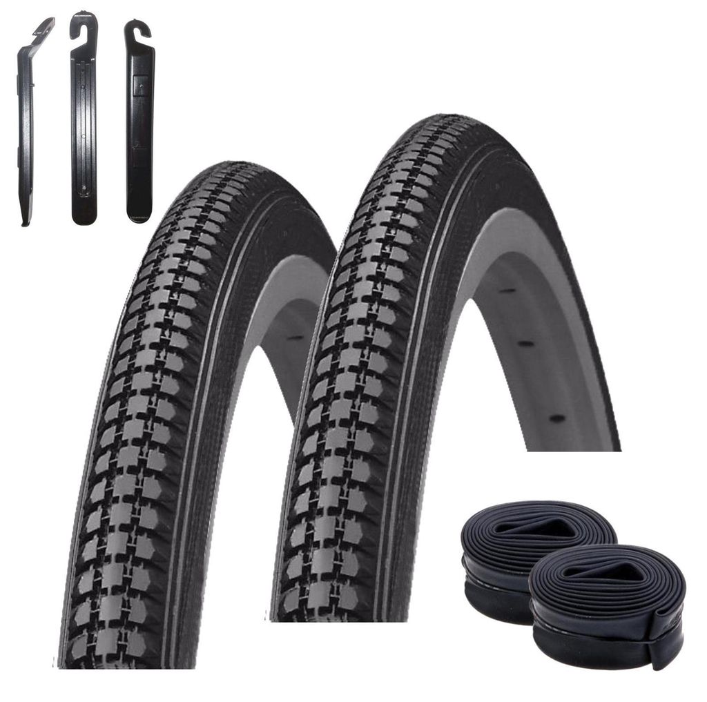 2 x Kenda K-103 Fahrradreifen 27 x 1 1/4 (32-630) Schwarz + Produktbild 