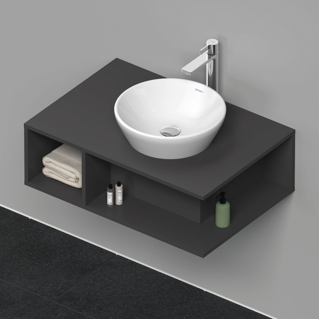 Waschtischunterbau D-NEO 1 of Fach 260x800x550mm graphit Produktbild 