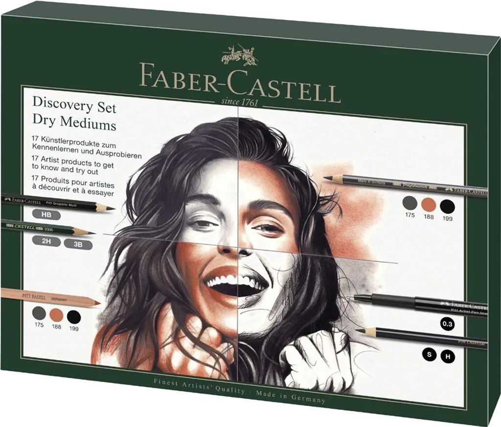Kit dessin d'observation Faber-Castell pour débuter l'art du fusain