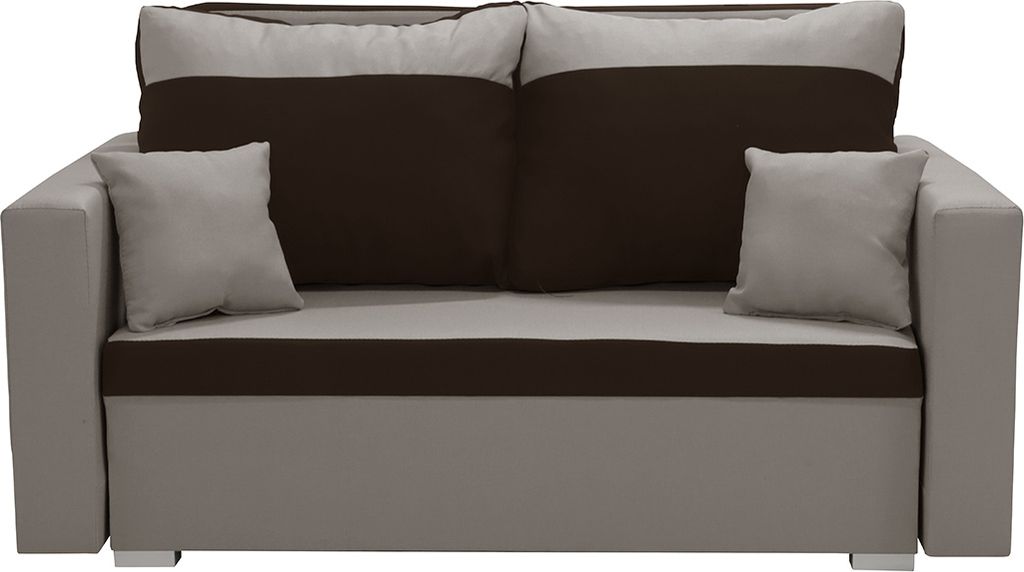 2-Sitzer-Sofa mit Schlaffunktion ASTO3 - Hellbraun/Dunkelbraun