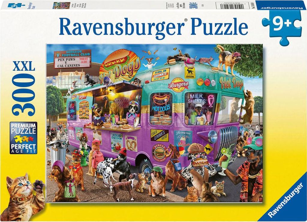 Ravensburger Puzzle Hot Diggity Dogs - Kinderpuzzle - 300 XXL Teile