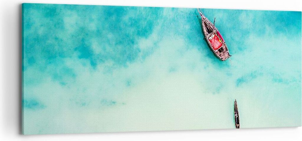 Bild auf Leinwand - Leinwandbild - Insel Boot Schiff Ozean Produktbild 