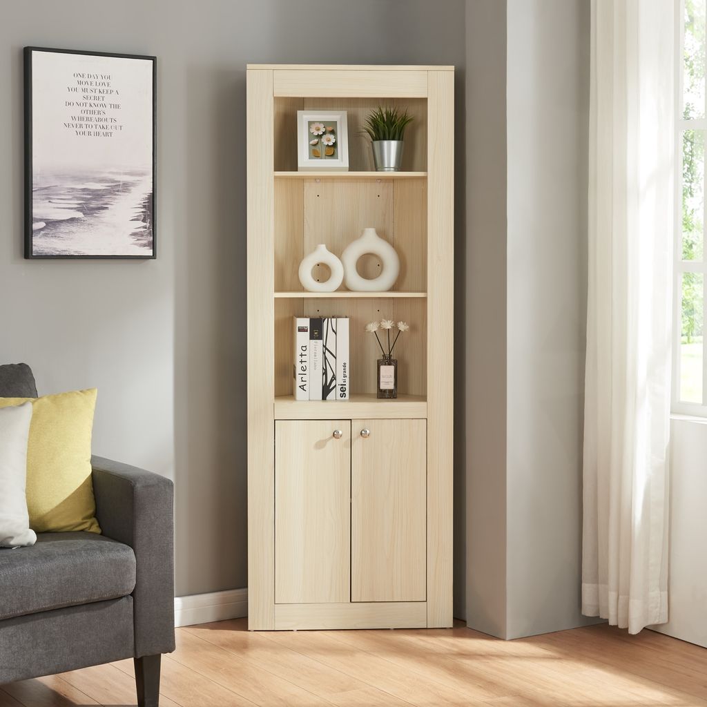 Armoire d'angle 'Eura' 170x62x30cm chêne Image du produit 