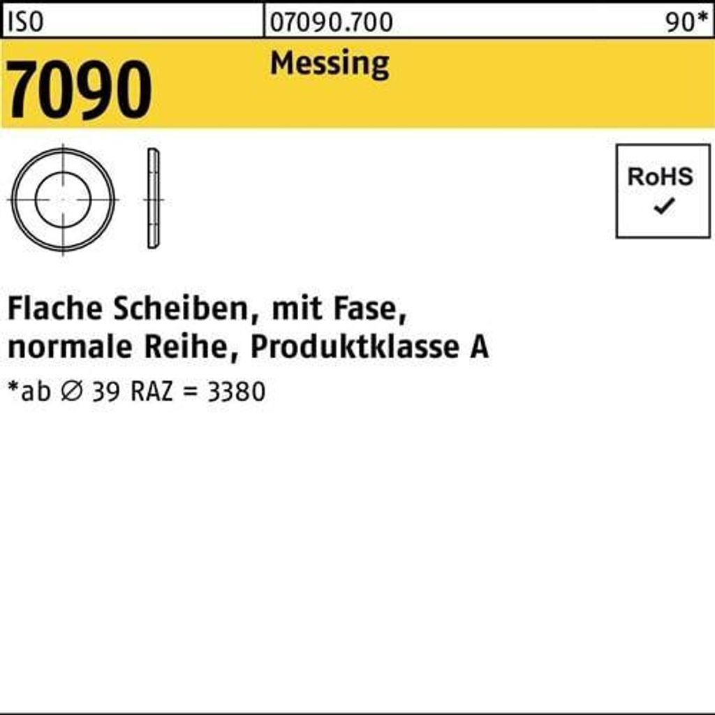 Reyher Scheiben ISO 7090 MS 10 (10,5x20x2) (100 Stück)