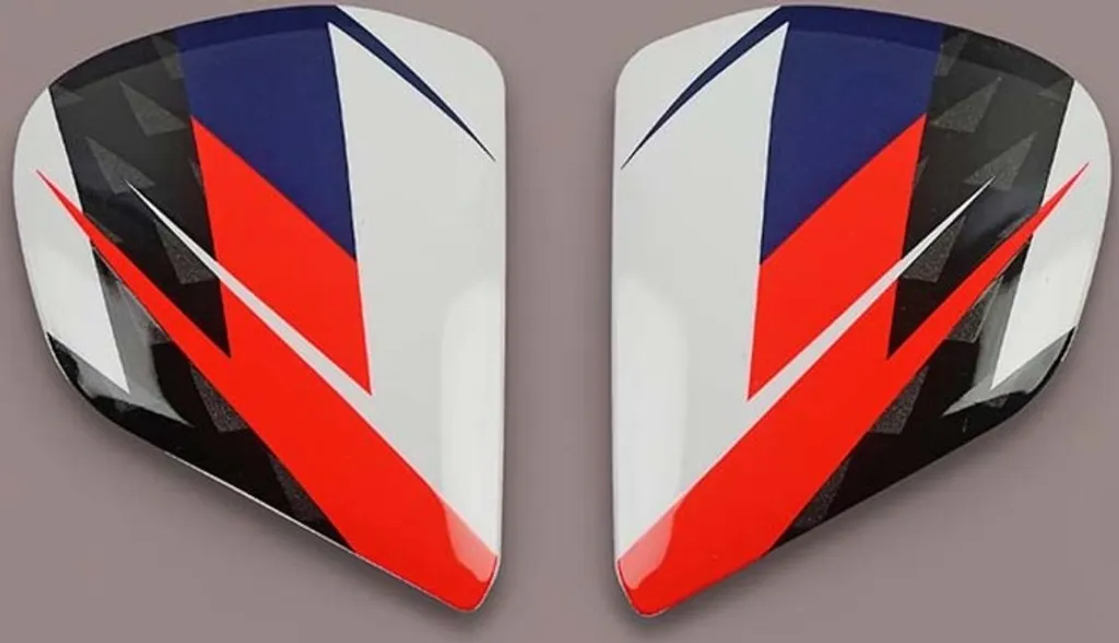 ARAI VAS-V Sidepod Rush Rot Plaques Latérales Haute Résistance Design Sport