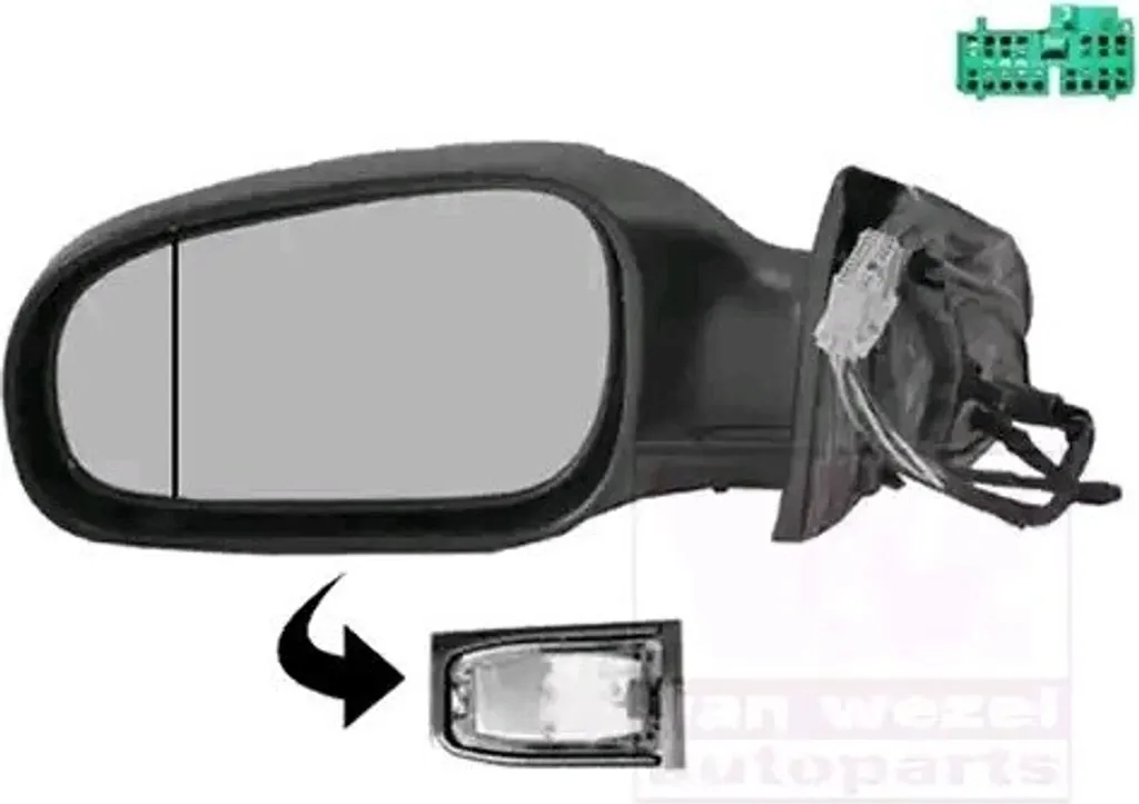 Rétroviseur Extérieur pour VOLVO S60 I Gauche Chauffant et Asphérique