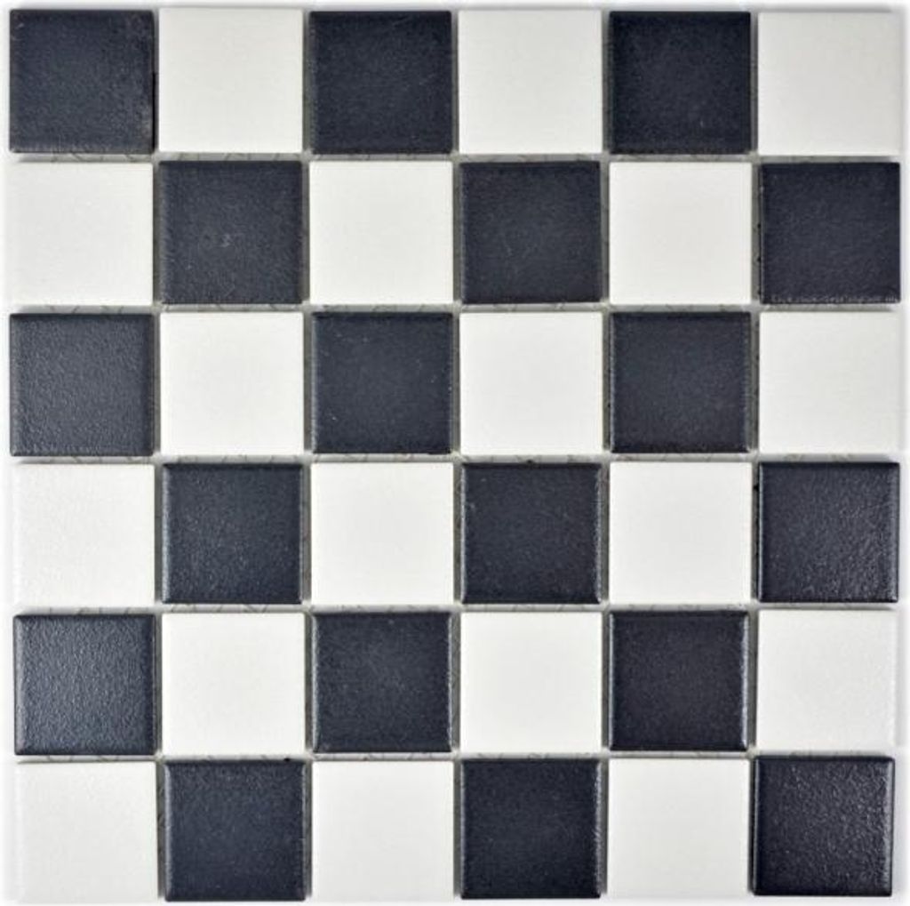 Schachbrett Mosaik RUTSCHEMMEND RUTSCHSICHER schwarz weiß MOS14-0103-R10